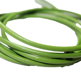 Aaazee 5 Yds 3mm Round Real Cow Hide Spring Green Leather Cord