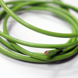 Aaazee 5 Yds 3mm Round Real Cow Hide Spring Green Leather Cord