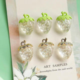 Spring Strawberry Pendant Earrings Set DIY Jewelry Accessories