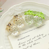 Spring Strawberry Pendant Earrings Set DIY Jewelry Accessories