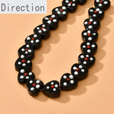 Retro Glass Love Beads for DIY Jewelry