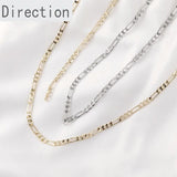 14k Bright Long Chain Necklace DIY Hand Jewelry Material