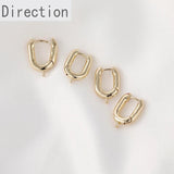 14K Gold-plated French U-shaped Small Earrings