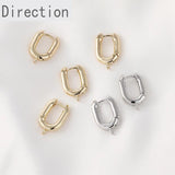 14K Gold-plated French U-shaped Small Earrings