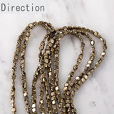 Colorful Gallstone Square Beads Diy Jewelry Material 1PCS