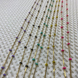 Oil Drop Wheel Chain 3mm Charm Jewelry DIY Earrings Necklace Bracelet