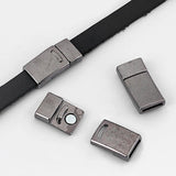 Rectangle Magnetic Clasp for 10x2mm Leather Bracelet