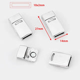 Rectangle Magnetic Clasp for 10x2mm Leather Bracelet
