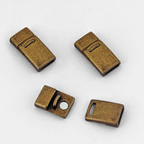 Rectangle Magnetic Clasp for 10x2mm Leather Bracelet