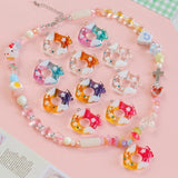 Resin Fish Pendant Beaded Bracelet Necklace Accessories