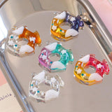 Resin Fish Pendant Beaded Bracelet Necklace Accessories