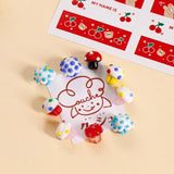 Cupcake Glass Beads DIY Bracelet Material Accessories