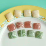 Cloud and Fog Blooming Effect Resin Ear Stud Patch DIY Accessories 8pcs