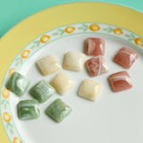 Cloud and Fog Blooming Effect Resin Ear Stud Patch DIY Accessories 8pcs