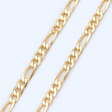 18K Plated Brass Delicate Flat Chains, Craft Necklace Components Wholesale