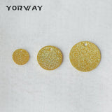 10pcs Brass Disc Charms 8/12/15mm, Round Coin Disk Charms