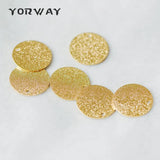 10pcs Brass Disc Charms 8/12/15mm, Round Coin Disk Charms