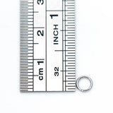 200pcs Stainless Steel Jump Rings, 4/5mm, Silver Split Rings (RB-184)