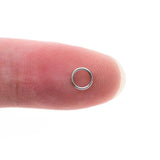 200pcs Stainless Steel Jump Rings, 4/5mm, Silver Split Rings (RB-184)