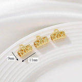 Gold-Plated Copper Charm Pendant 10pcs/Lot DIY Earring Jewelry Finding