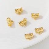 Gold-Plated Copper Charm Pendant 10pcs/Lot DIY Earring Jewelry Finding