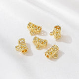 Gold-Plated Copper Charm Pendant 10pcs/Lot DIY Earring Jewelry Finding