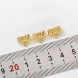 Gold-Plated Copper Charm Pendant 10pcs/Lot DIY Earring Jewelry Finding