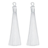 10pcs Long Silk Tassel Fringe Charms Pendants 90mm for Jewelry Making
