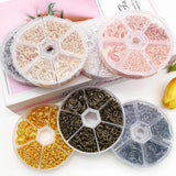 1000Pcs Mixed Jump Rings 6 Sizes with Tool for Jewelry Making
