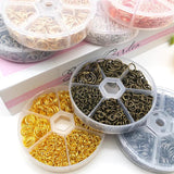 1000Pcs Mixed Jump Rings 6 Sizes with Tool for Jewelry Making