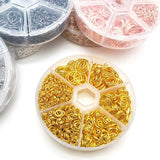 1000Pcs Mixed Jump Rings 6 Sizes with Tool for Jewelry Making