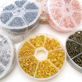 1000Pcs Mixed Jump Rings 6 Sizes with Tool for Jewelry Making