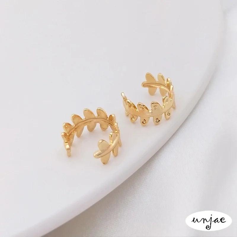 14K C-shaped Ear Clip DIY Earrings Accessory