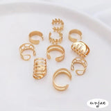 14K C-shaped Ear Clip DIY Earrings Accessory