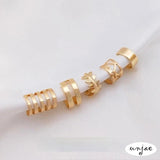14K C-shaped Ear Clip DIY Earrings Accessory
