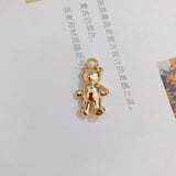 Korean Dongdaemun Hyuna Metal Earrings 4pcs