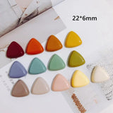 Geometric Acrylic Triangle Patch Hairpin