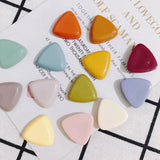 Geometric Acrylic Triangle Patch Hairpin