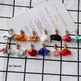 DIY Fabric Flower Earrings Pendant Jewelry Accessories