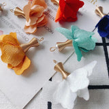 DIY Fabric Flower Earrings Pendant Jewelry Accessories