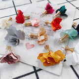 DIY Fabric Flower Earrings Pendant Jewelry Accessories