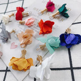 DIY Fabric Flower Earrings Pendant Jewelry Accessories