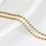 10pcs/lot 1.5/2.4mm Plated Ball Beads Necklace Chain