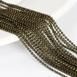 10pcs/lot 1.5/2.4mm Plated Ball Beads Necklace Chain