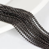 10pcs/lot 1.5/2.4mm Plated Ball Beads Necklace Chain