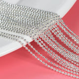 10pcs/lot 1.5/2.4mm Plated Ball Beads Necklace Chain