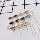Glass Mixed Eardrop Alloy Necklace Earring Charms Pendant DIY Material