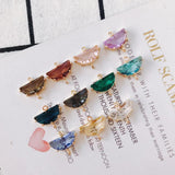 Glass Mixed Eardrop Alloy Necklace Earring Charms Pendant DIY Material