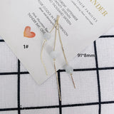 Alloy Beads Earrings DIY Accessories Long Earrings