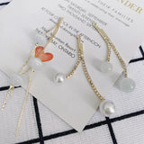 Alloy Beads Earrings DIY Accessories Long Earrings